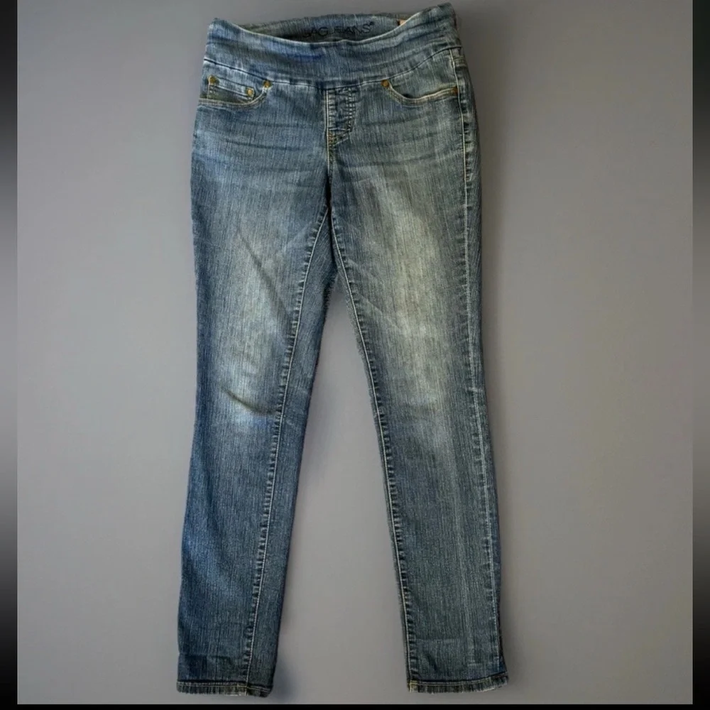 JAG Jeans Womens Size 6 Medium Blue Wash High Rise Skinny Ankle Pull On Denim